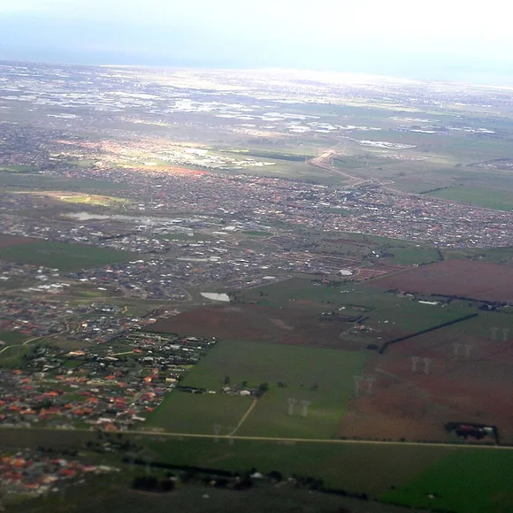 Recognisable view of Caroline Springs, Melbourne