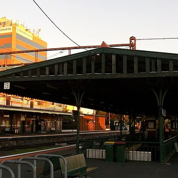 Caulfield Railway Station in Caulfield East, Melbourne