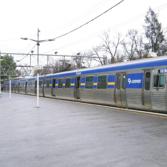 Recognisable view of Flemington, Melbourne