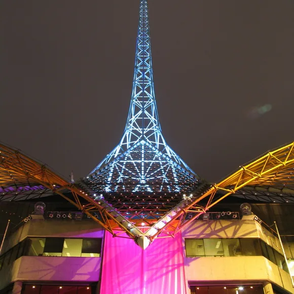 Recognisable view of Southbank, Melbourne