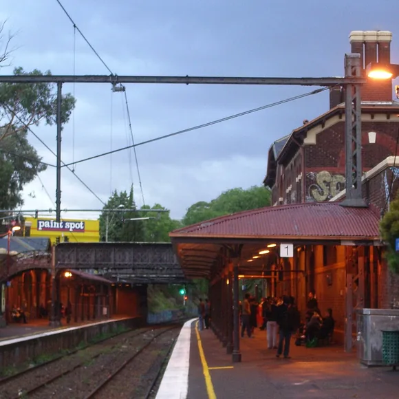 Windsor Railway Station in Windsor, Melbourne